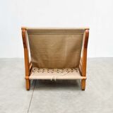 Sculptural oak easy chair