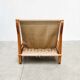 Fauteuil sculptural en chêne