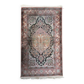 Handmade vintage Persian Tabriz silk rug 78cm x 133cm 1950s - 1С1150