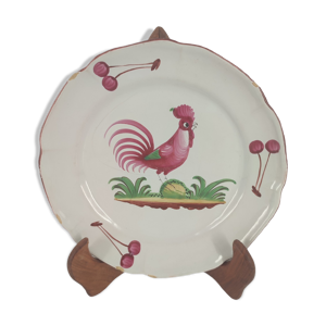 Assiette coq ancienne