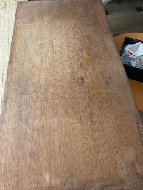Old wooden desk