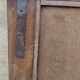 Antique Art Deco mirror in Burmese teak.