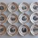 Set of 12 plates in Sarreguemines earthenware - decoration 12 months of the year
