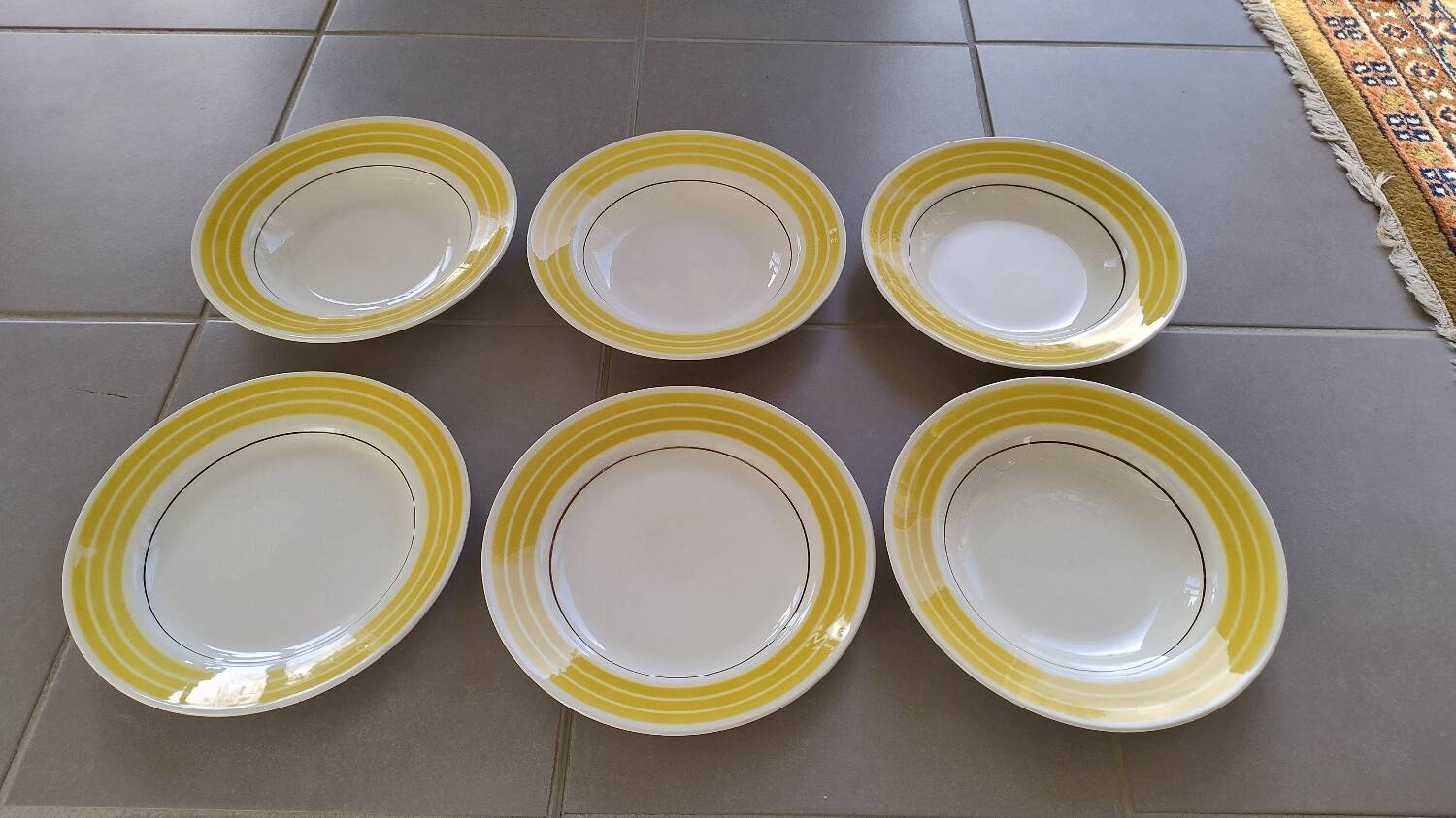 Lot assiette Gien modèle Lamartine