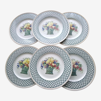 Set de 6 assiettes 27 cm Villeroy Boch  Modèle Basket