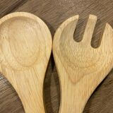 Ensemble de couverts à salade en bois