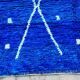 Handmade wool rug from Morocco 2.5 x 1.5 m