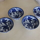 4 vintage asian bowls