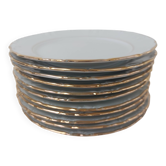 12 assiettes à dessert porcelaine bavaria,winterling