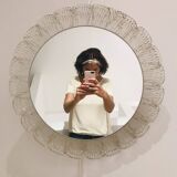 Bright round mirror from the 70s.