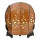Chinoiserie and Black Lacquer Four-Panel Folding Screen Room Divider, 1930s