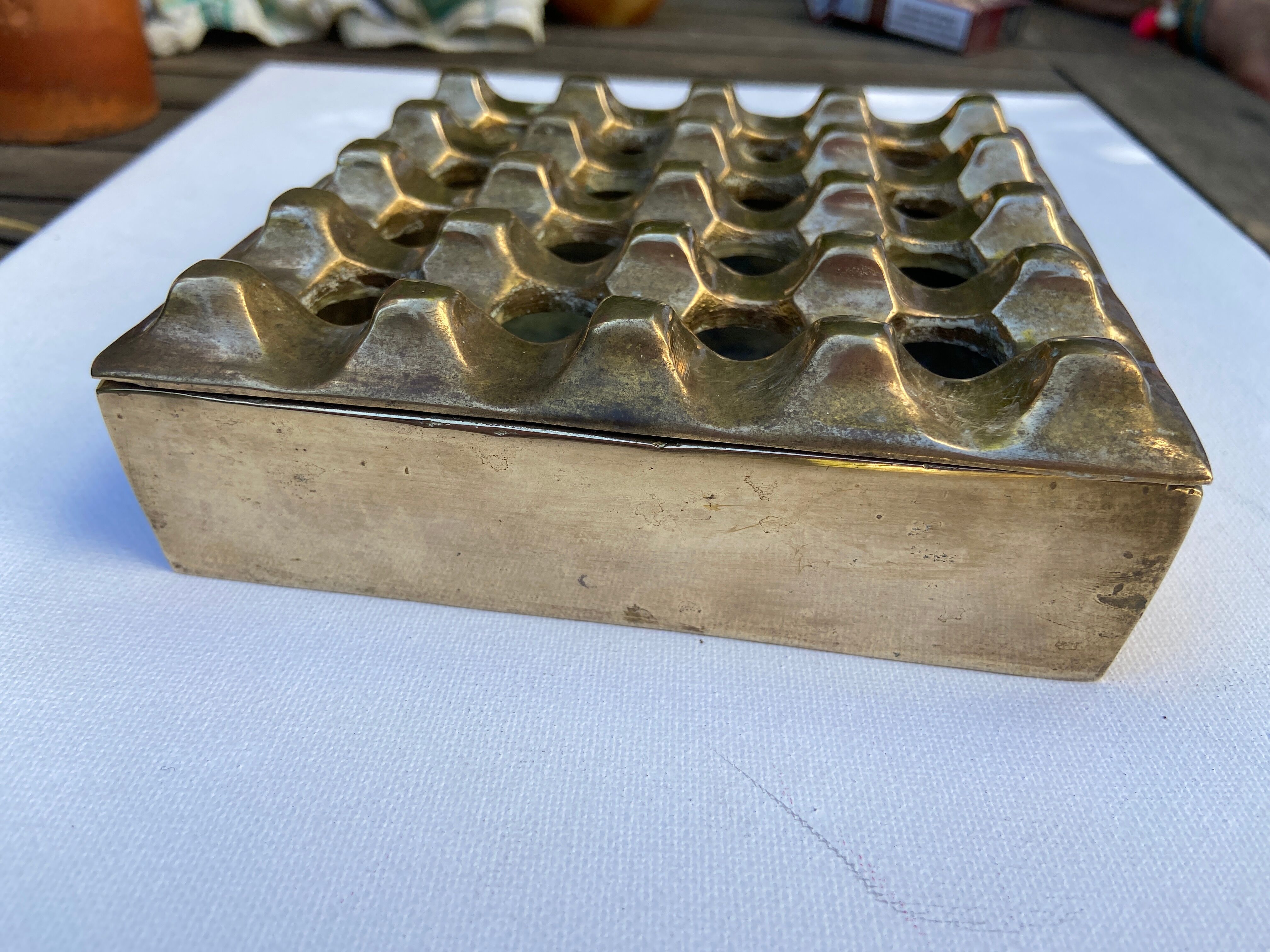 Ultima brass ashtray by Bäckström and Ljungberg