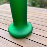 Green glass vase