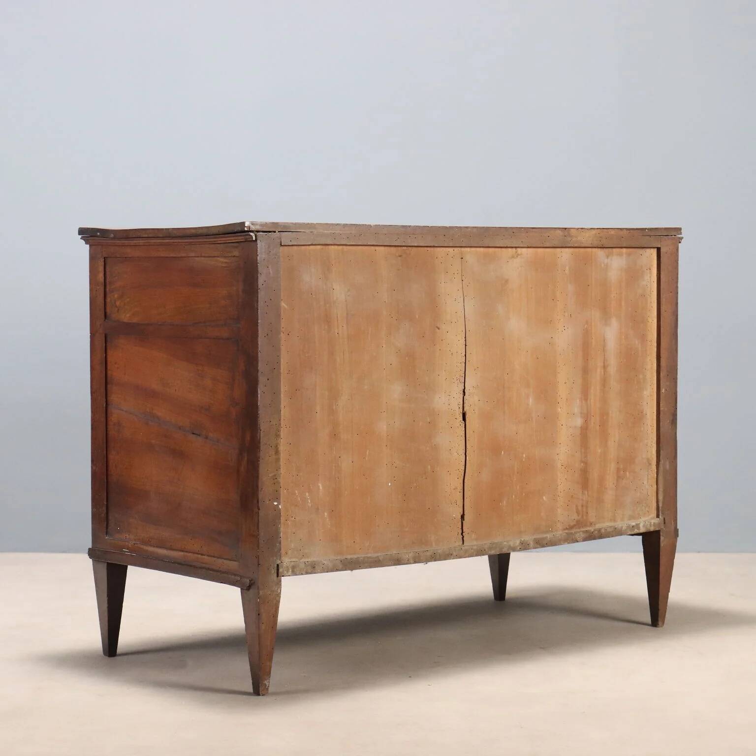 Commode Directoire ancienne en noyer 3 tiroirs XIXe siècle