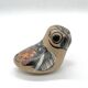Vintage ceramic owl from Mexico, hand-painted bird.