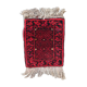 Vintage afghan ersari matte handmade carpet 24cm x 29cm 1970s