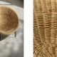 Vintage Mid-Century Italian Modern Boho Rattan Spherical Bowl Chair, 1950s