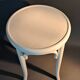 White lacquered beech stool 1950/1960.