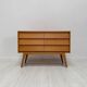 1950s vintage minimalist German walnut chest of drawers