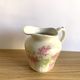 Coffee set six cups Limoges porcelain floral decoration