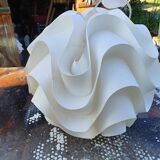 Vintage white plastic pendant lamp