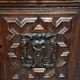 Two-part Italian Renaissance style buffet in solid oak