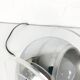 Pair of space age chrome plexiglass sphere table lamps from the 70s