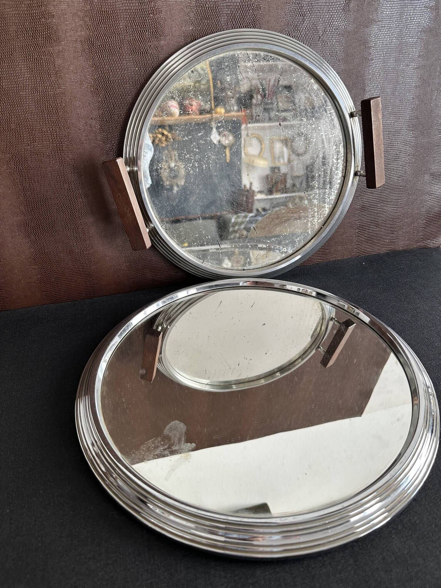 Nested mirror trays Art Deco 1930s