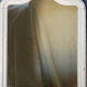 Wooden mirror Early twentieth Creamy white patina Original background