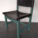 6X Vintage Dining Table Chairs