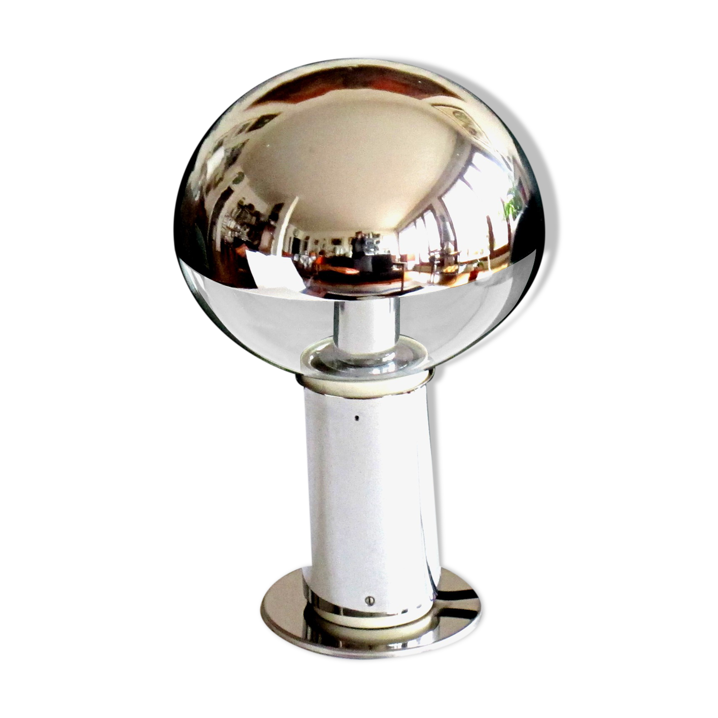 Italian design glass globe lamp 1970