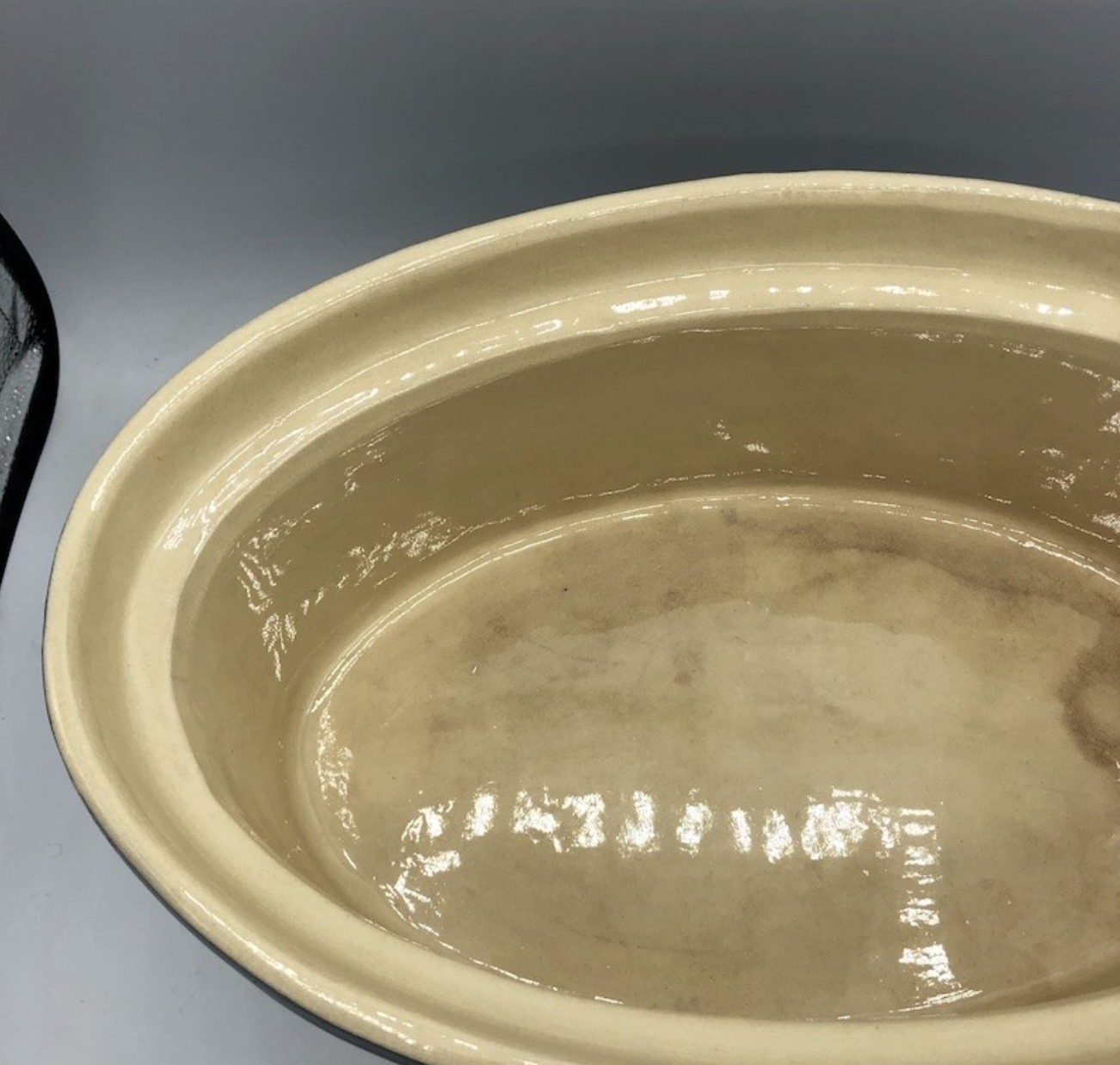 Terrine oval alsace Baeckeoffe blue