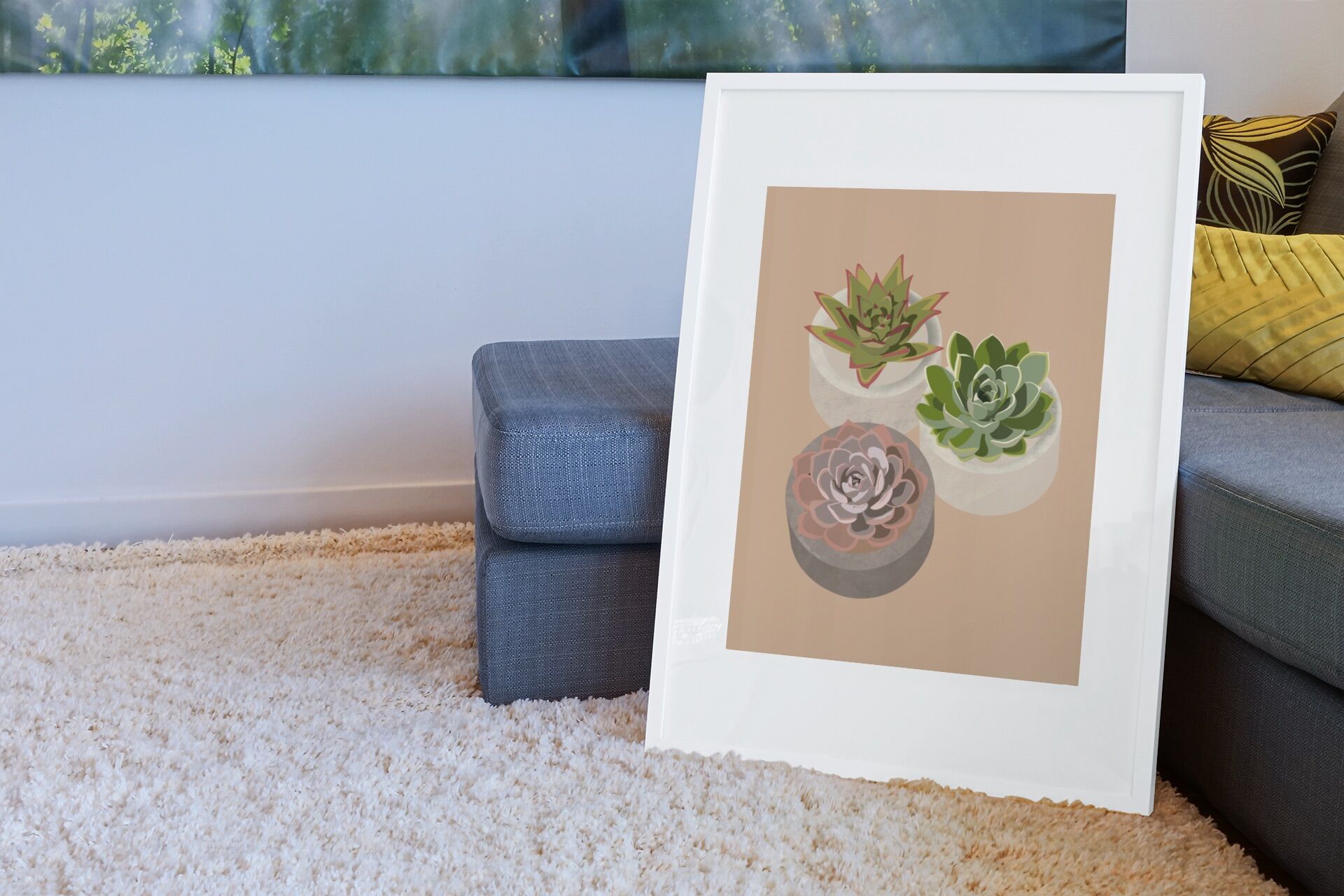 Illustration "Succulent Trio" by Noums Atelier