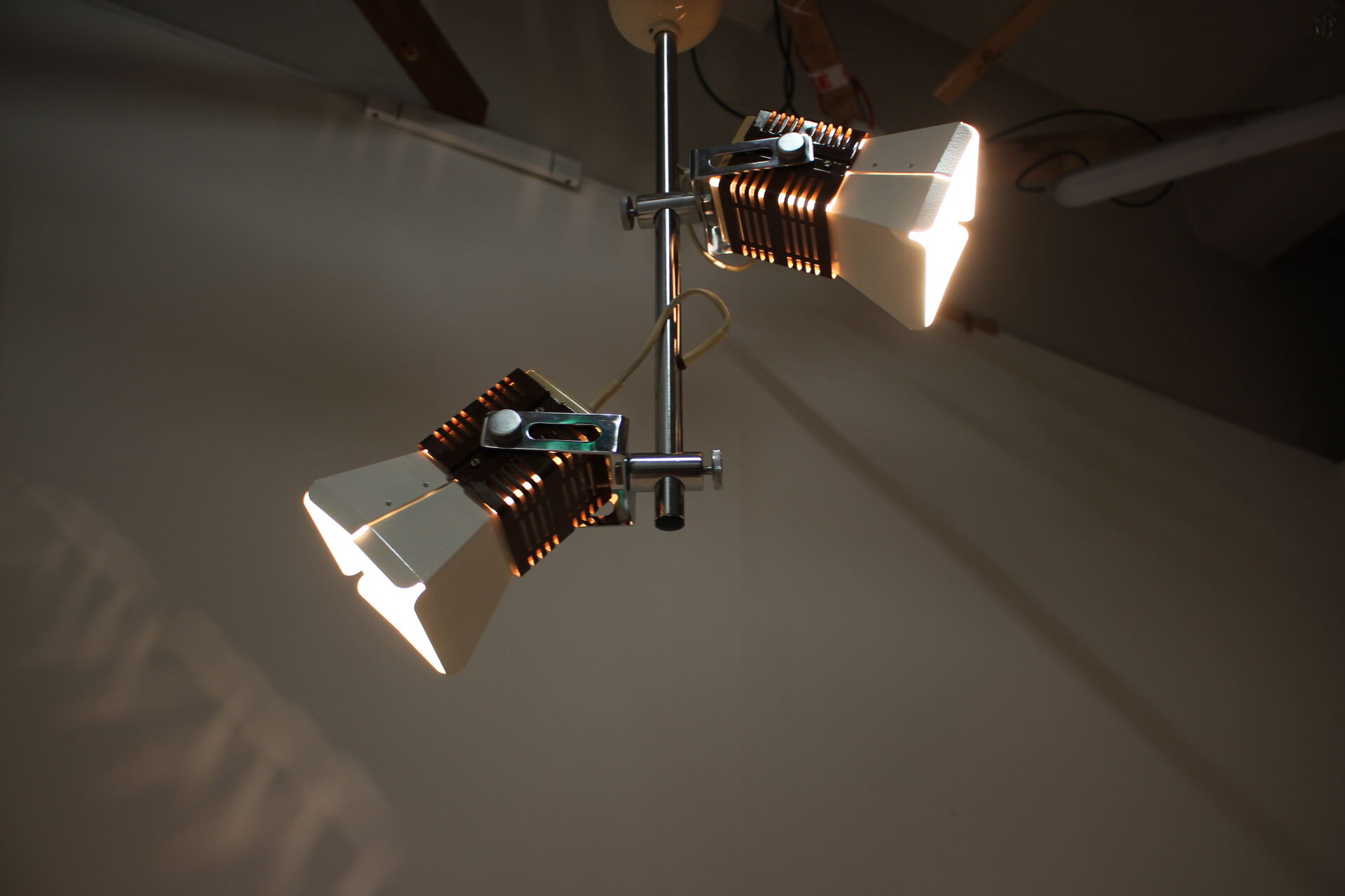 Metal chandelier from Lidokov Type L286, Czechoslovakia