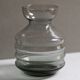 Soliflore et vase en verre fumé