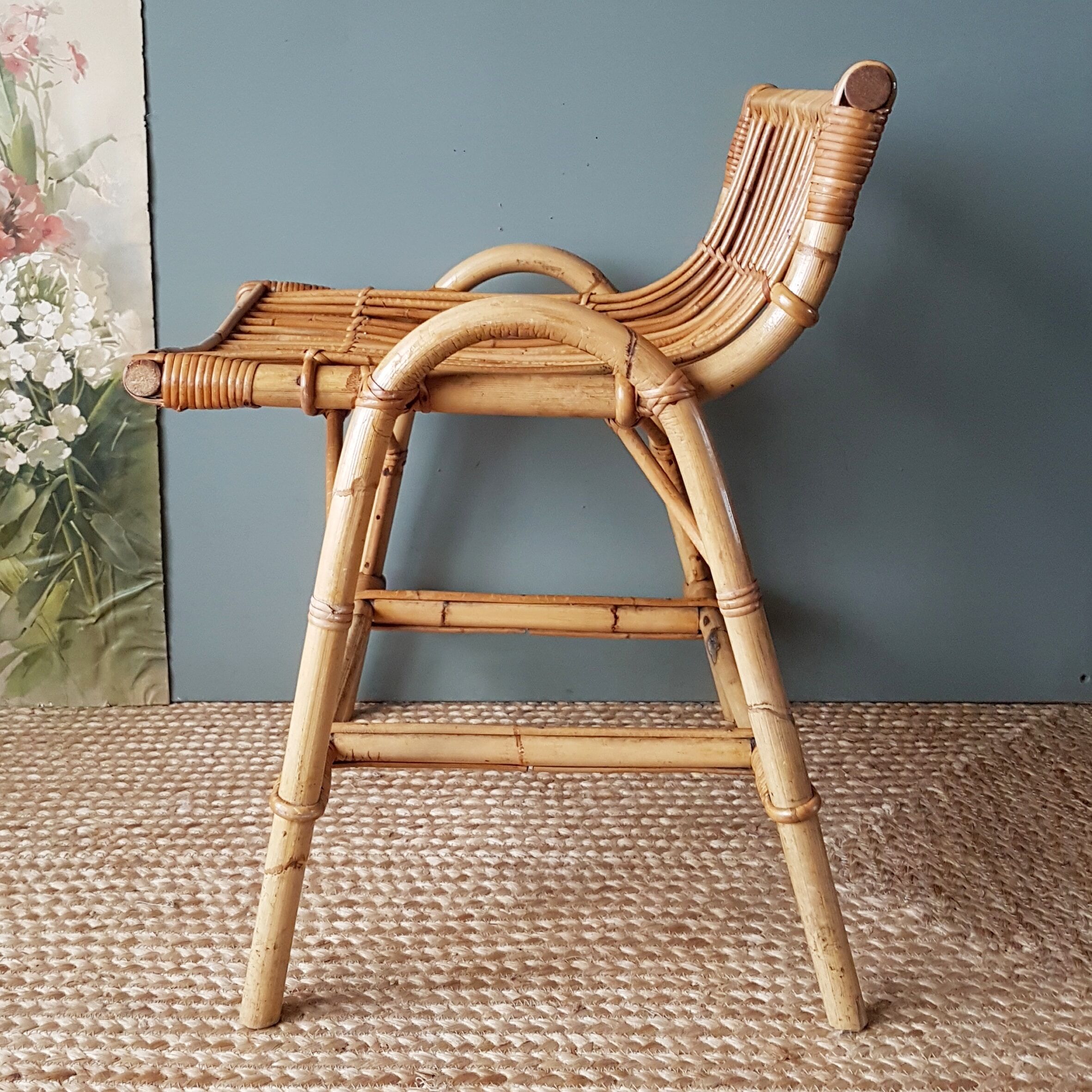 Rattan armchair 60s