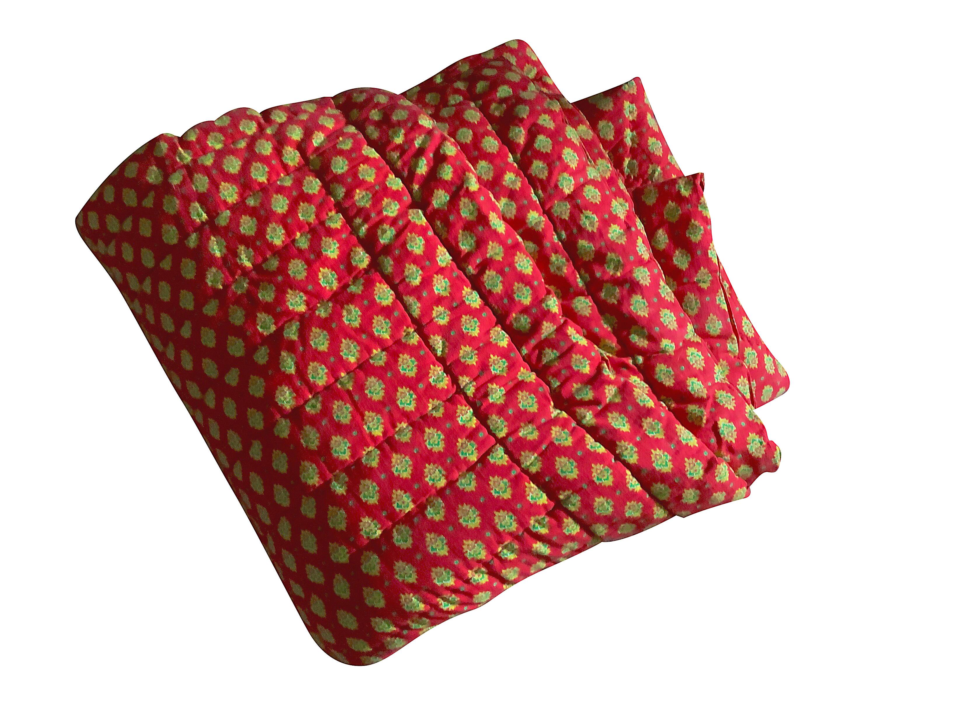 Provençal plaid boutis - old bed cover