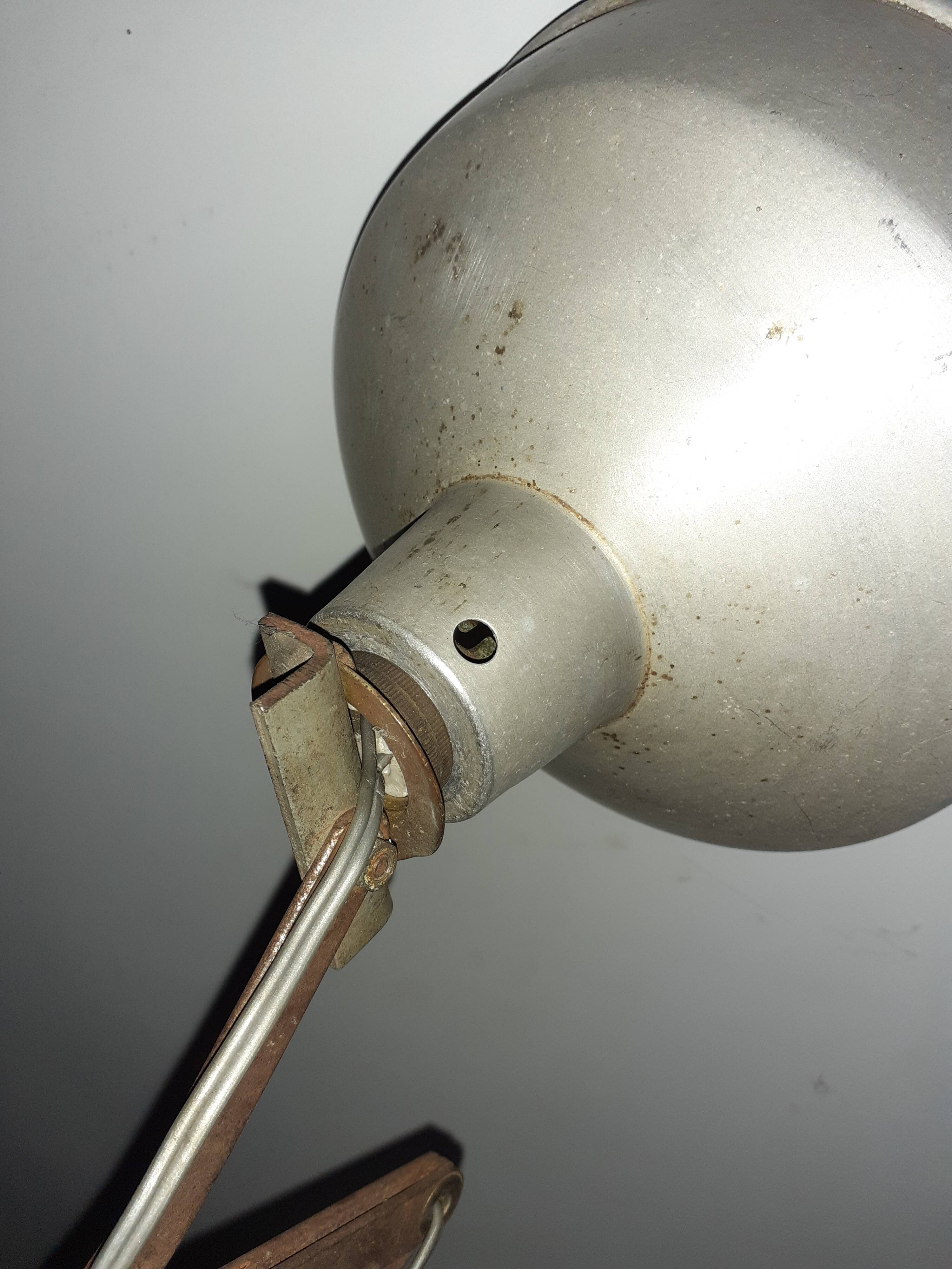 Wall lamp accordion Mazda industrial design 50's