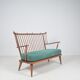 Mid-Century Scandinavian armchair with bars, 1950s