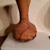 Terracotta vase covered with cork from the 70s