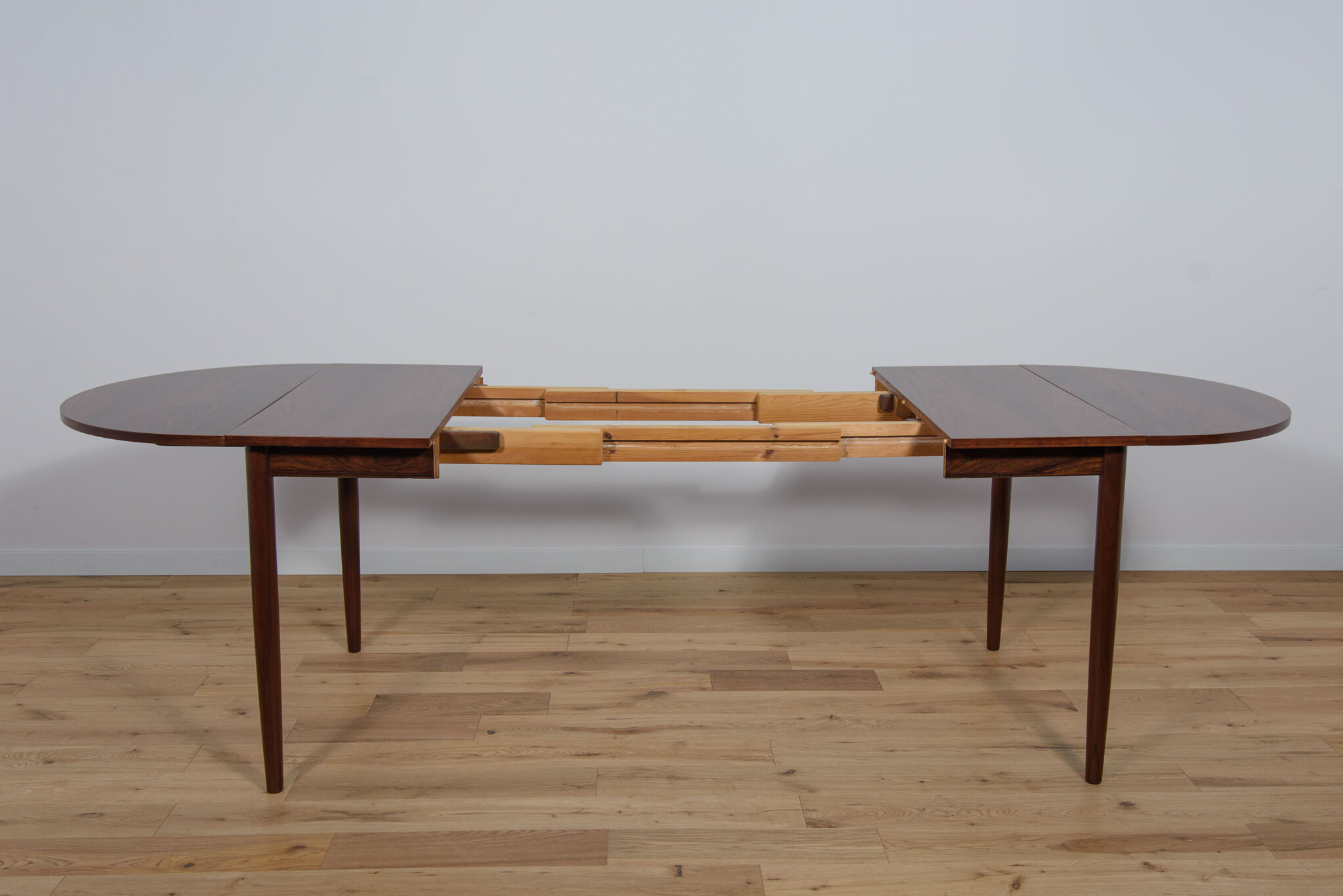 Table à manger danoise extensible en palissandre du milieu du siècle, années 1960