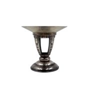 Art Deco silver-plated coup / vide poche, France 1940s