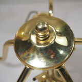 Five-branched luster /brass/tulips/vintage