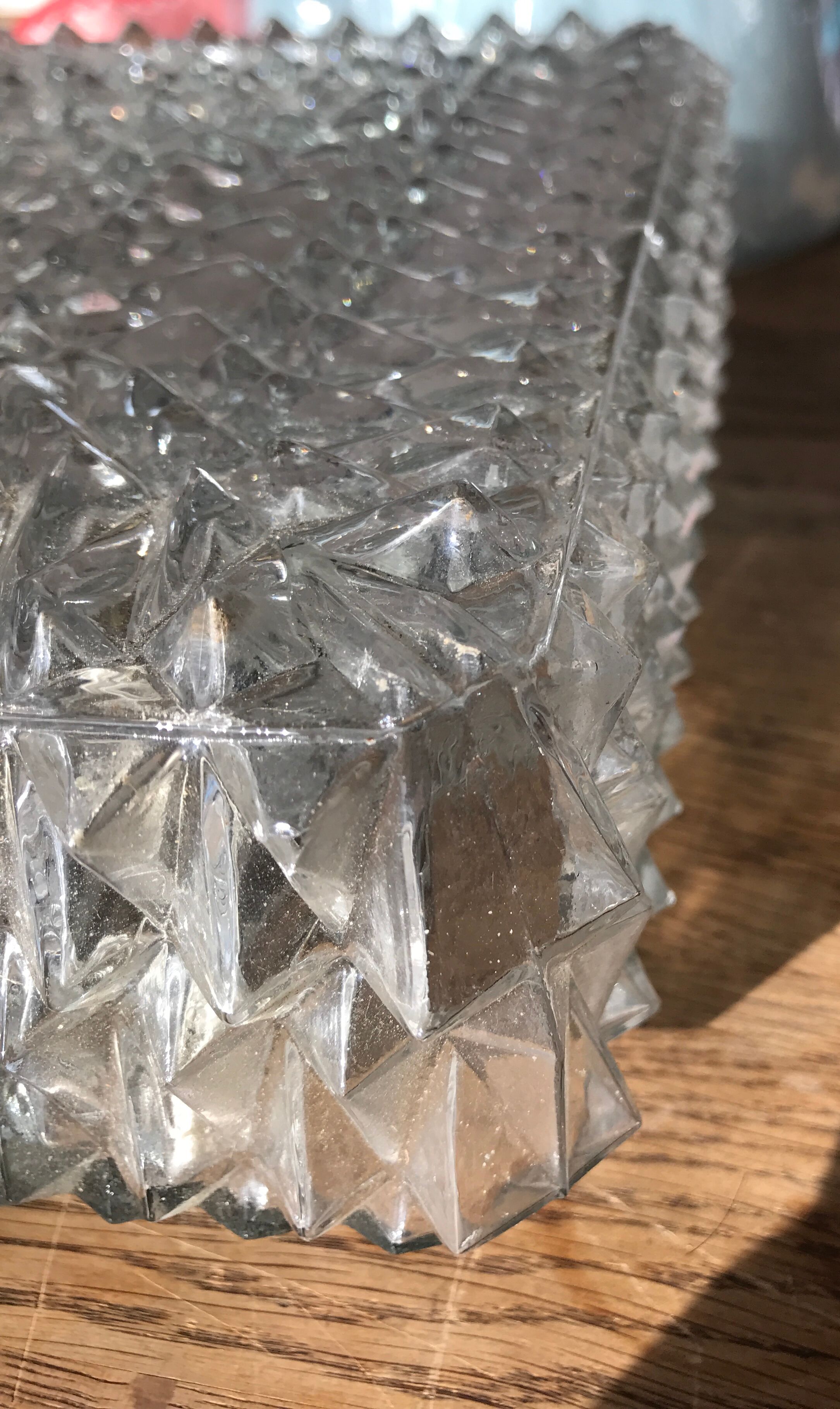 Edge glass ceiling