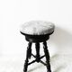 Napoleon III wooden piano stool, vintage, metal screws