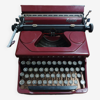 Machine à écrire everest mod.90 milano années 30/40 rouge (rare)