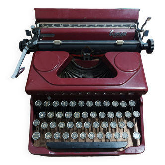 Machine à écrire everest mod.90 milano années 30/40 rouge (rare)