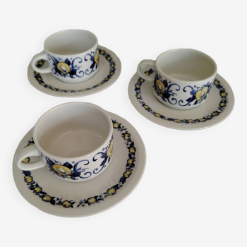 Lot de 3 tasses Villeroy et boch.