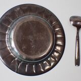 Christofle galla - silver-plated plate and spoon - birth box