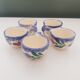 5 Quimper egg cups
